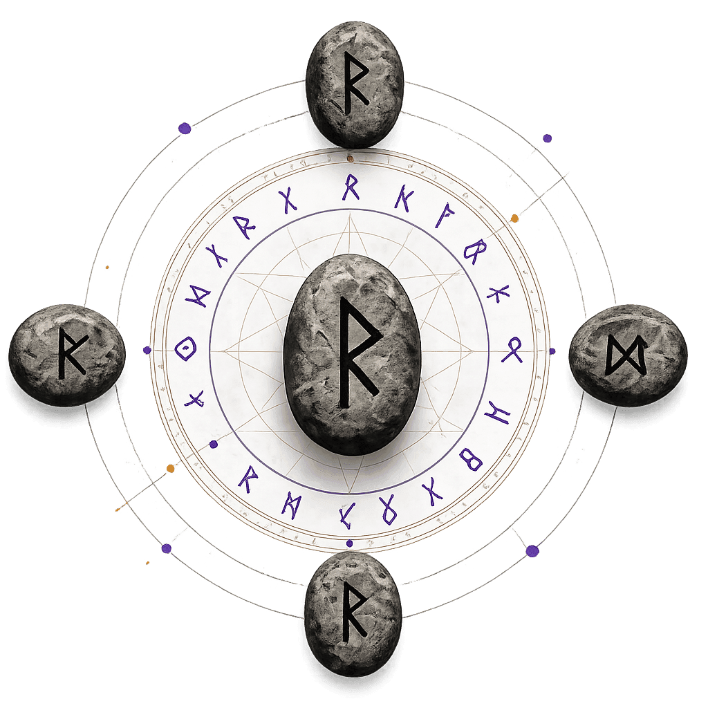 Rune wheel illustration